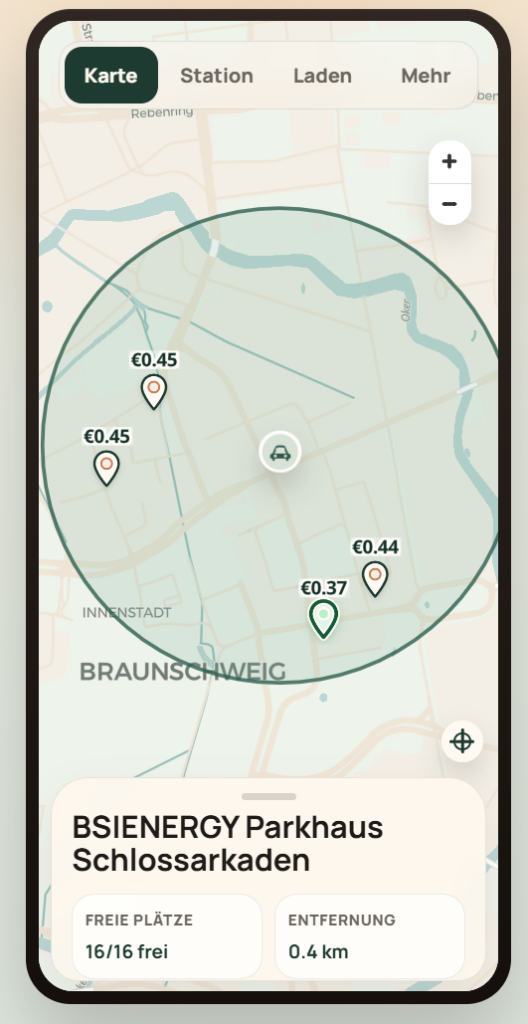 Vorhersage und Preiskurve für eine ausgewählte Ladesäule Vorhersage und Preiskurve für eine ausgewählte Ladesäule